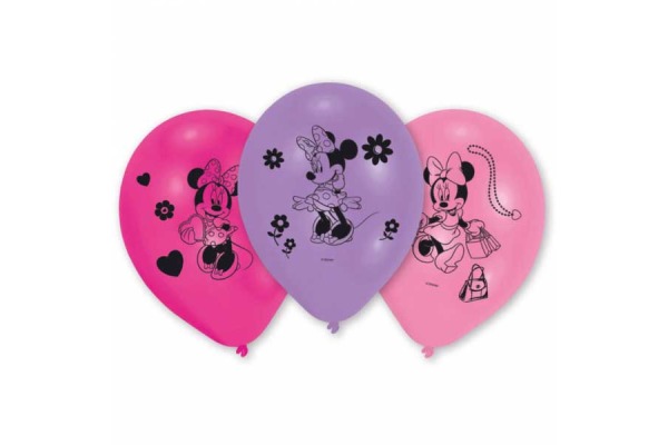 NEUTRAL Ballons Minnie Mouse 10 Stk. 999371 pink, violett 25.4cm