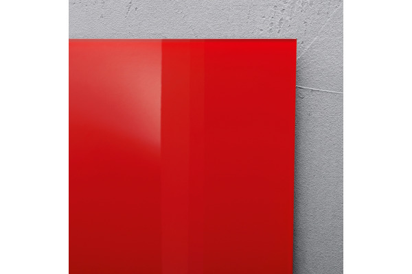 SIGEL Glas-Magnetboard GL242 rot 1300x550x15mm