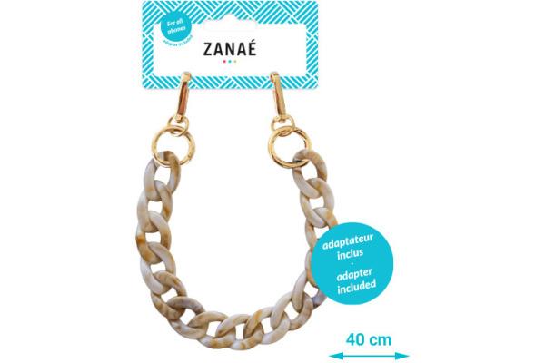 ZANAÉ Phone Wristlace Turtle Sand 17173 Mineral Winter beige