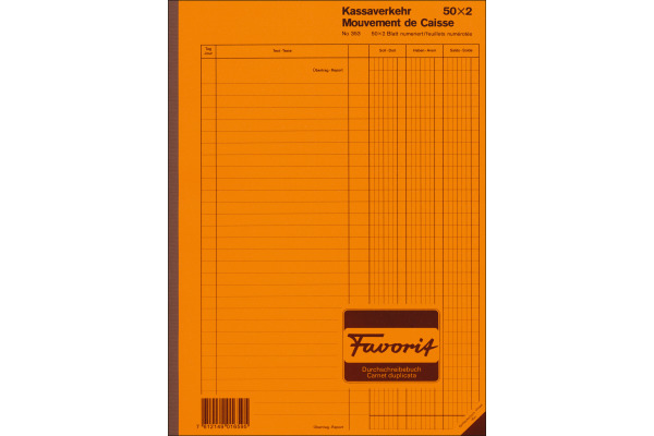 FAVORIT Kassa Rapport A4 353