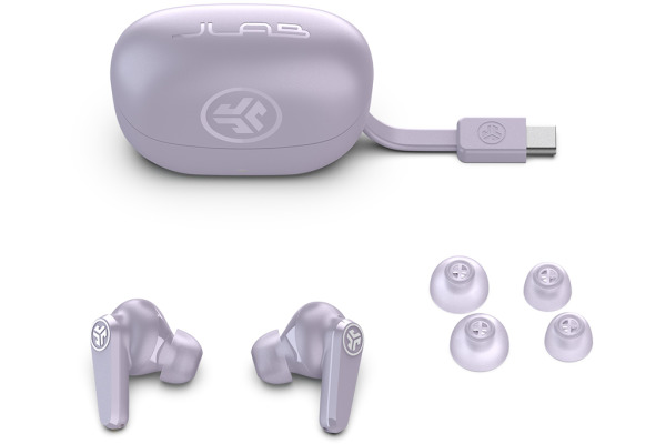 JLAB Go Pods ANC Earbuds Lilac IEUEBGOPO True Wireless, Lilac