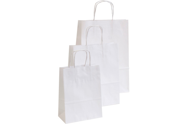 NEUTRAL Tragtaschen Allegra weiss SDS26-BIA Kraft,110g, 26x12x36cm 25 Stk.