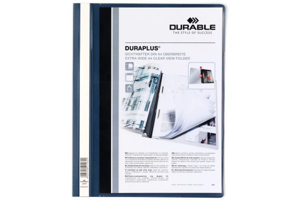 DURABLE Angebotshefter DURAPLUS 257907 für 100 Blatt A4 dunkelblau