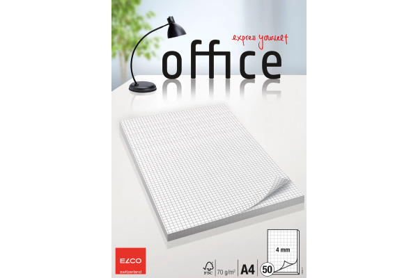 ELCO Schreibblock Office A4 74403.17 kariert, 70g 50 Blatt