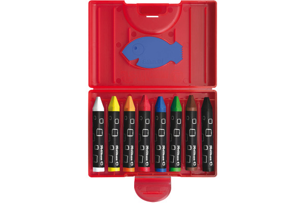 PELIKAN Wachsmaler Griffix 722942 8 Farben ass. Etui