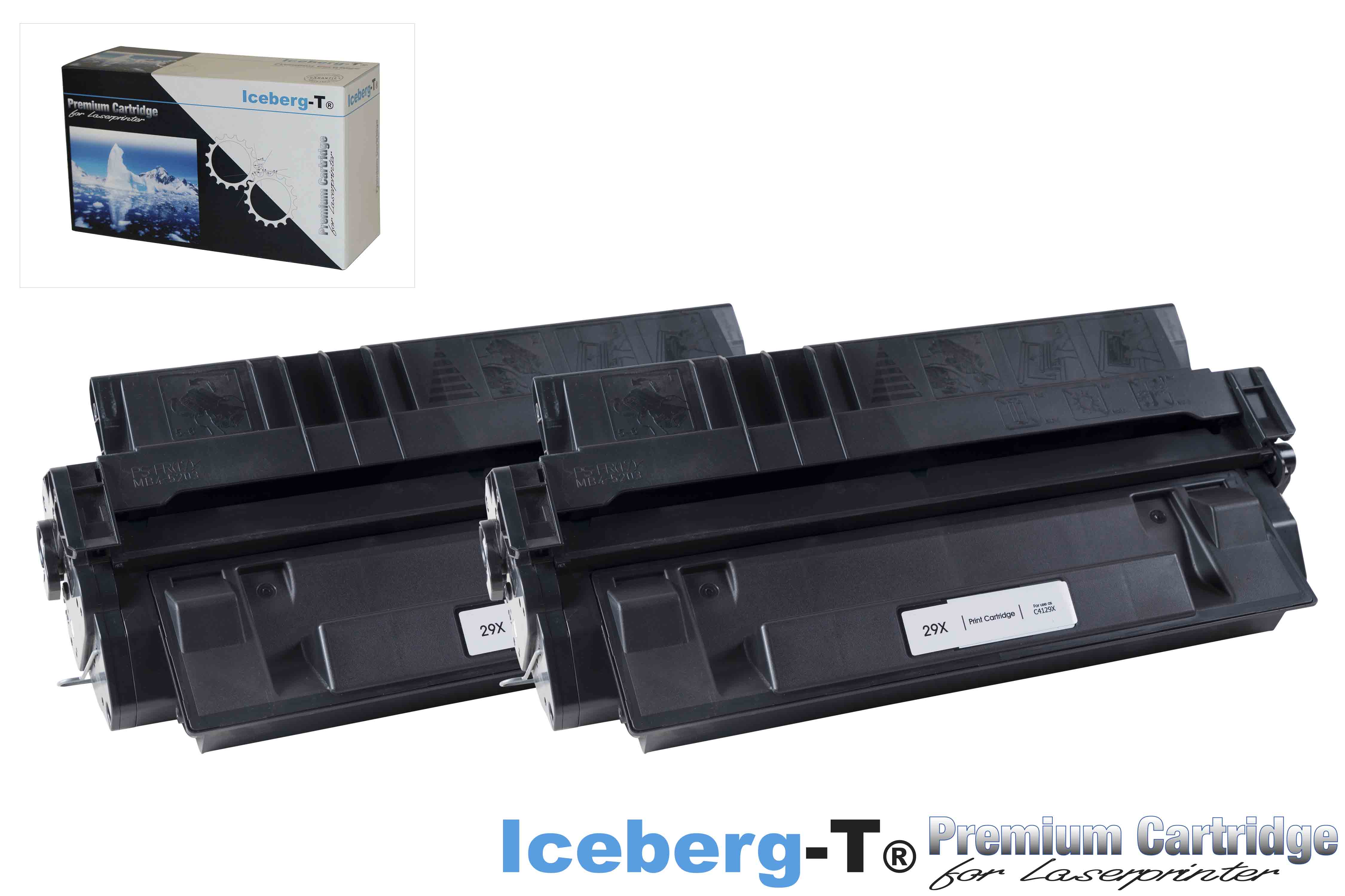 Iceberg-T Toner C4129X DuoPack 2 Stück à 10'000 Seiten, schwarz