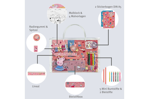 UNDERCOV Stationery pvc Tasche PIPA4055 Peppa Pig
