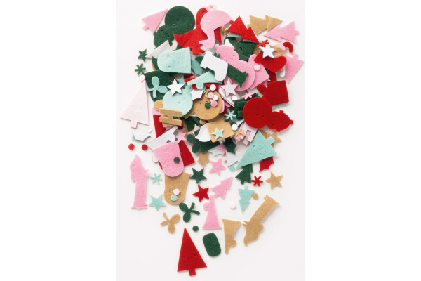 FOLIA Filz-Sticker 5270 Weihnachten 165 Teile