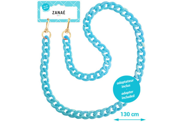 ZANAÉ Phone Necklace Caraibe Vibe 17373 Mineral Spring light blue