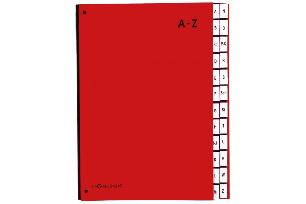 PAGNA Pultordner Color A4 24249-01 rot A-Z