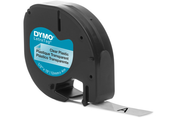 DYMO Schriftband LetraTag transp. S0721530 Plastik 12mmx4m