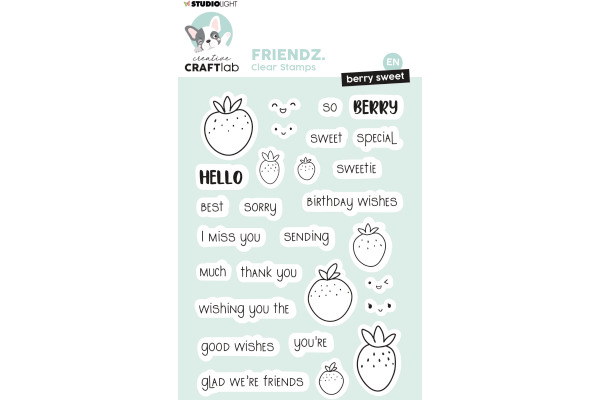 STUDIO LI Klarischtstempel Hello sweetie STAMP347 15.5x11.1x0.3cm