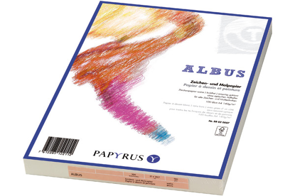 PAPYRUS Zeichenpapier A3 88020008 160g, weiss 100 Blatt