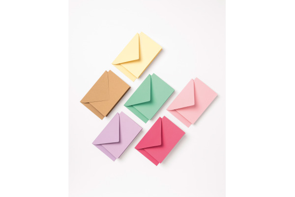 FOLIA Klappkarten A6 150692 220g, Pastell 6 Stück