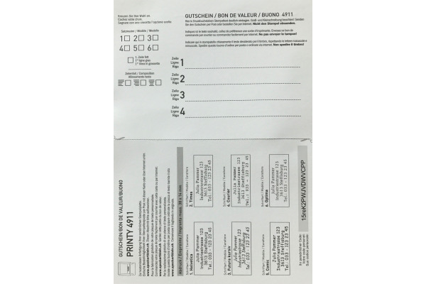 TRODAT Ersatzgutscheine TP114991 für 4911S