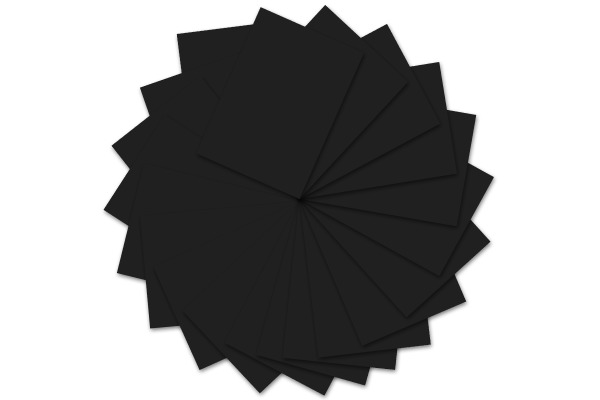 URSUS Tonzeichenpapier A3 2174090 130g, schwarz 100 Blatt