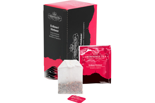 CROWNING Erdbeer/Himbeer 101255 Beutel 2.5g, 25 Stk.