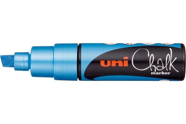 UNI-BALL Chalk Marker 8mm PWE-8K BL Metallic blau