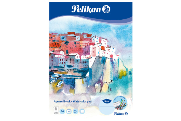PELIKAN Aquarell-Malblock A4 236812 30x21cm, 20 Blatt