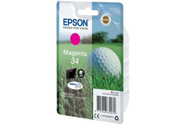 EPSON Tintenpatrone magenta T346340 WF-3720/3725DWF 300 Seiten