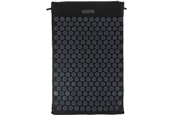 KOOR Akupressurmatte mit Kissen F01574 schwarz