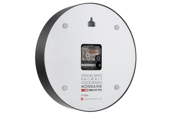MONDAINE Wanduhr 250mm A990CLOCK schwarz