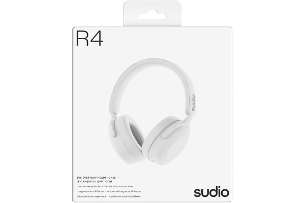 SUDIO Over-ear Headphones R4WHT R4, White, Wireless