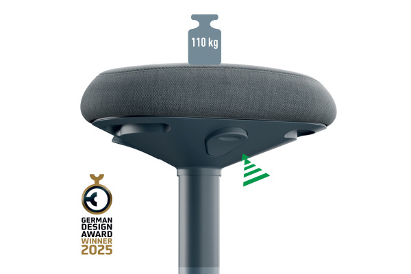 LEITZ Stehhocker Ergo Active 65450089 grau