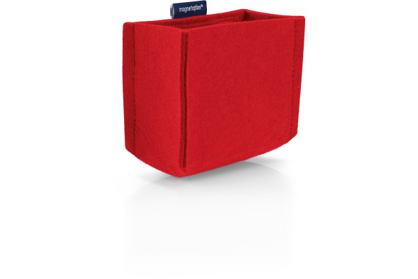MAGNETOP. Stiftehalter magnetoTray M 1227706 rot, Filz recyceled