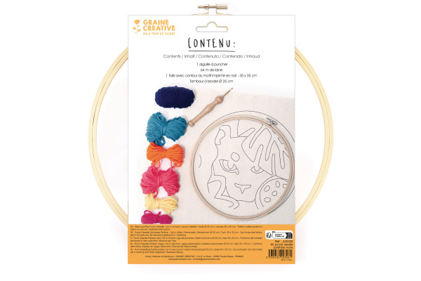 GRAINECRÉ Punch Needle Kit 25cm GC-420326 Panther