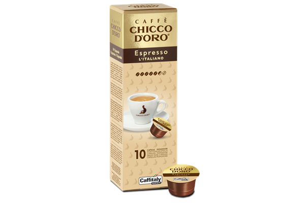 CHICCO D' Caffitaly Kapseln 802017 Espresso l'Italiano 10 Stk.