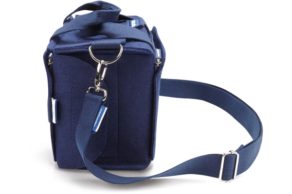 MAGNETOP. Moderatorentasche ecoAware 11123 blau, Filz, inkl. Zubehör
