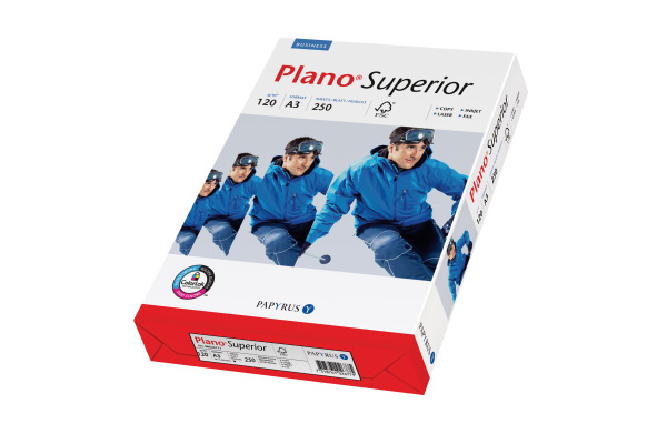 PLANO SUPERIOR Kopierpapier A3 88026790 120g, weiss 250 Blatt