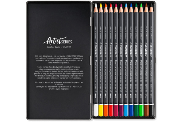 STAEDTLER Farbstifte Artist Line 104M12 assortiert 12 Stück