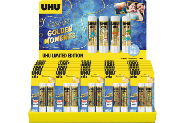 UHU Klebestift Stic Display 507820 Golden Moments 30x 2x21g