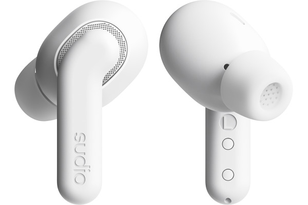 SUDIO Noise Cancelling Earbuds E4PROWHT E4 Pro, White, Wireless