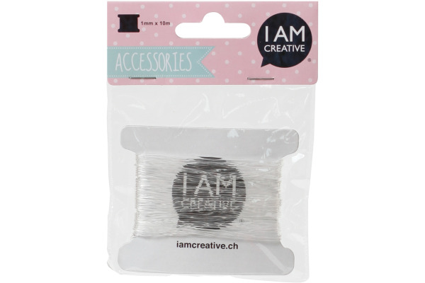 I AM CREA Schmuckband, elastisch 1mmx10m 4703.22 transparent