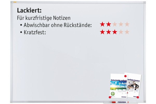 FRANKEN Whiteboard 90x120cm SC3103 X-tra!Line lackiert