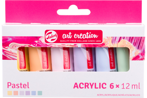 TALENS Acrylfarbe 6x12ml 9021862M Pastel