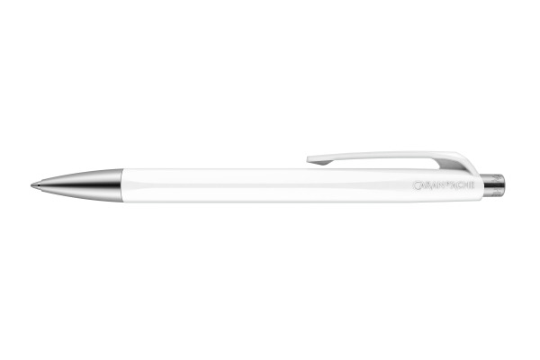 CARAN D'A Kugelschreiber Infinite 888 888.001 weiss sechseckig