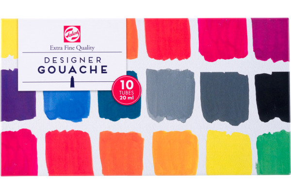 TALENS Gouache Designer 08820410 10 Farben à 20ml