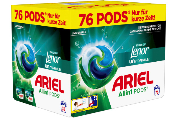 ARIEL Wäsche-Pods Allin1 972416 Touch of Unstoppables 82 Pods