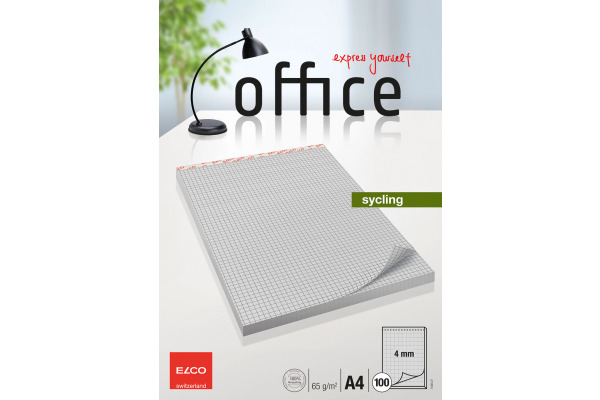 ELCO Notizblock Office A4 74404.27 kariert, 65g 100 Blatt