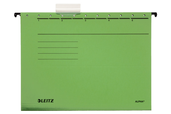 LEITZ Hängemappe Alpha A4 19853055 grün 34.8x26cm 5 Stück