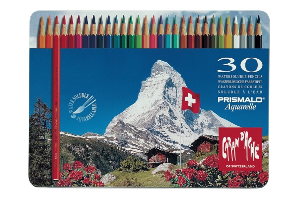 CARAN d'A Farbstifte Prismalo 3mm 999.330 ass. in Metallsch. 30 Stück