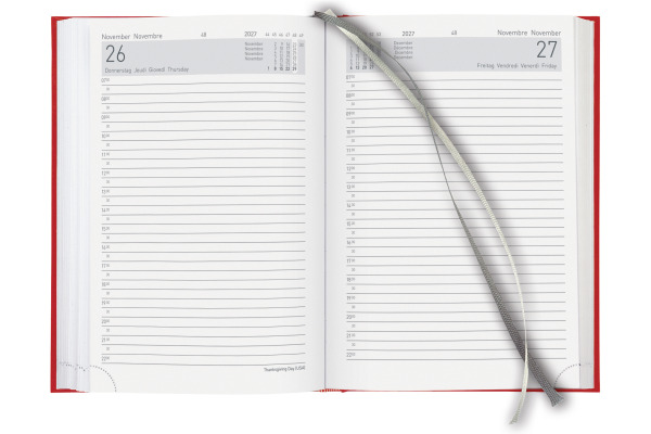 BIELLA Geschäftsagenda Executive 2027 806510450 1T/1S rot ML 14.5x20.5cm