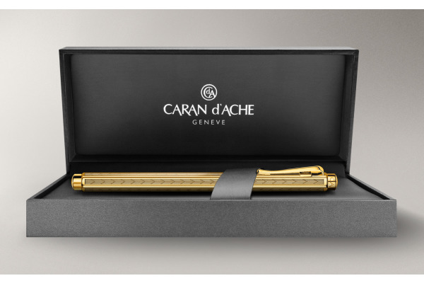 CARAN D'A Kugelschreiber 898.208 gold Ecridor Chevron