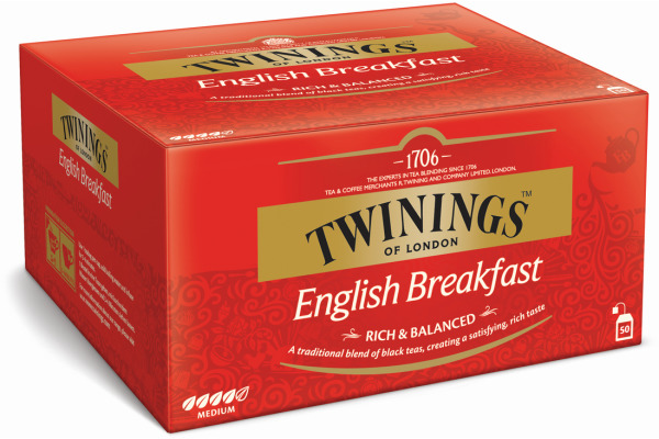 TWININGS English Breakfast 100017994 Beutel 2g, 50 Stk.