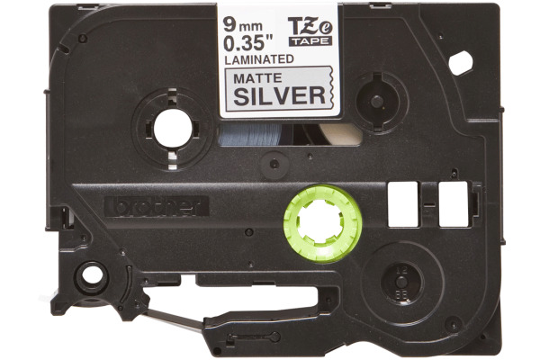 PTOUCH Flexit.lam.schwarz/matt-silber TZe-M921 zu PT 9 mm