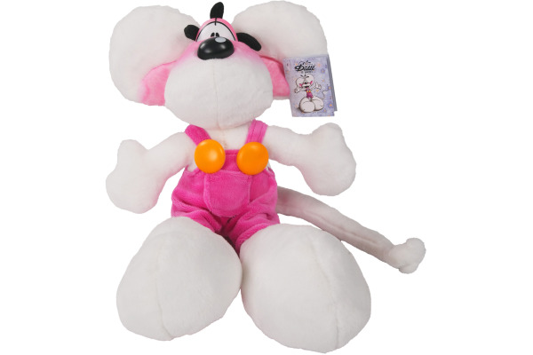 DIDDL Plüschtier Diddl 30cm 23467 in rosa Latzhose